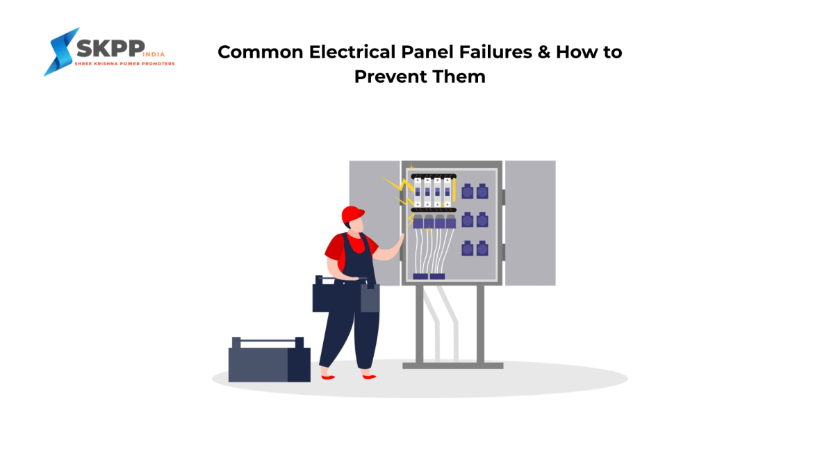 Electrical technician inspecting control panel to fix common electrical panel failures and prevent system issues.