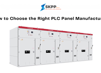 PLC control panel manufactured by SKPP India for industrial automation systems in Indore